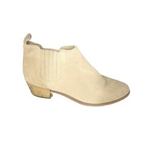 MICHAEL Michael Kors Thea Tan Suede Leather Chelsea Booties Women's Size 7 M